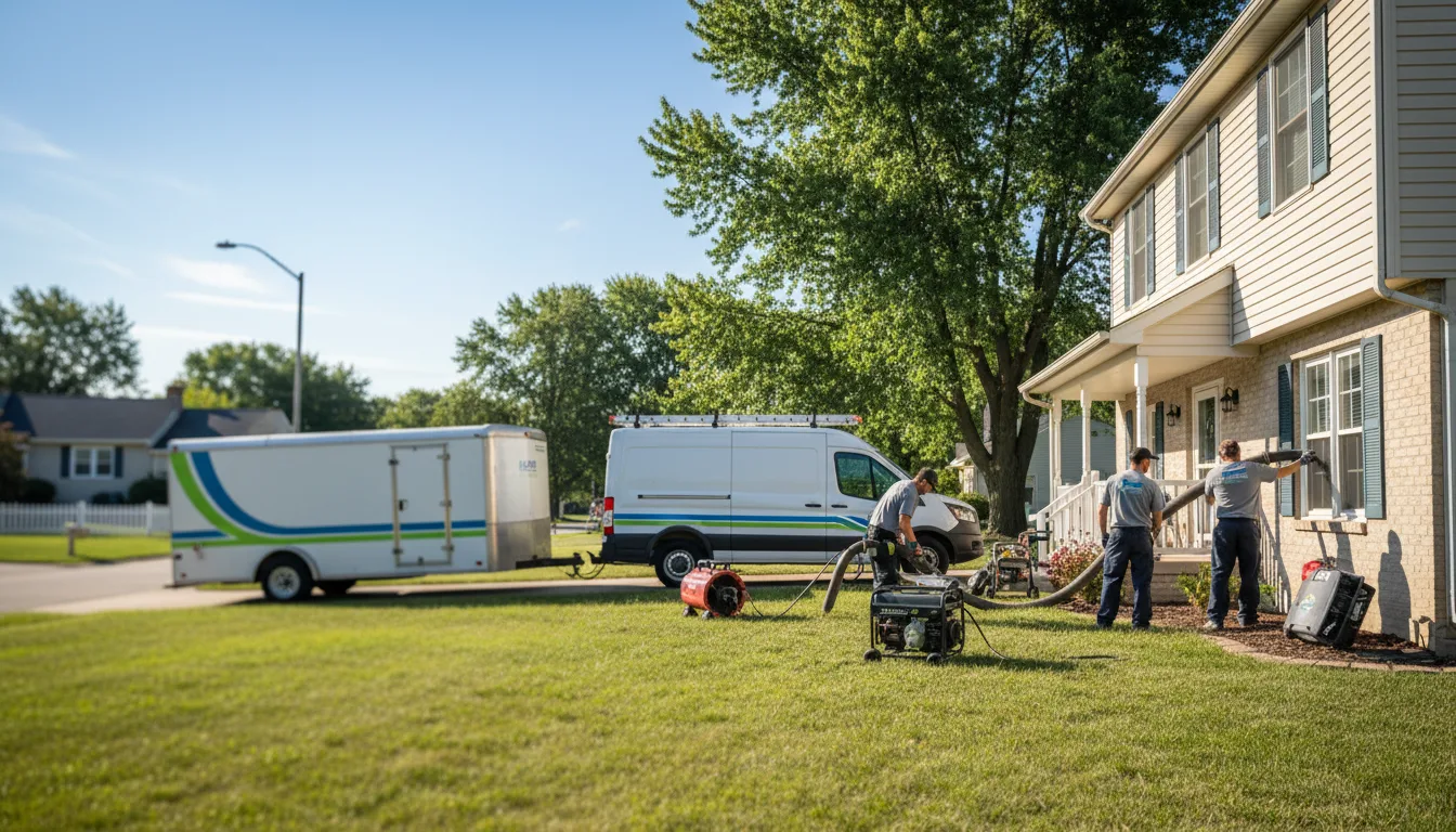 Flooded Basement Restoration And Cleanup With Repair in Edinburgh, IN near me